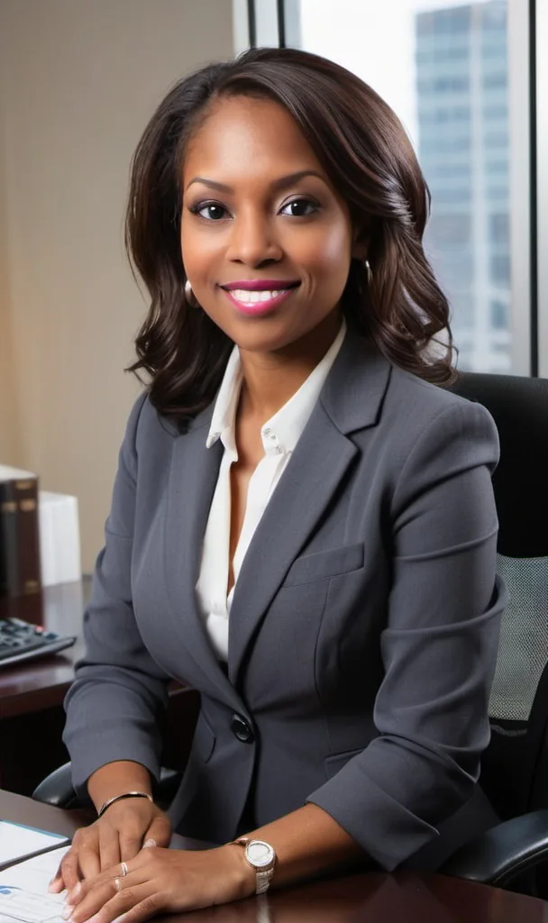 Insurance virtual assistant at her desk